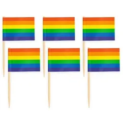 50 Flaggen Deko Picker Regenbogen Pride LGBTQ