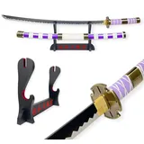 FÉENOMENN Japanisches Katana – Luffy Schwert (Nidai Kitetsu) – Premium-Display inklusive