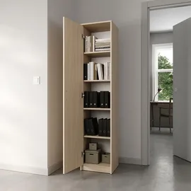 home collective Bücherregal Kleiderschrank 50 x 35 x 180 cm Beige