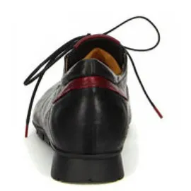 THINK! MENSCHA chromfrei gegerbte nachhaltige Halbschuhe, SCHWARZ/KOMBI 0000