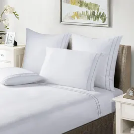 Möve Bettwäsche, Weiß, Grau, Textil, 200x200 cm, Schlaftextilien, Bettwäsche, Bettwäsche