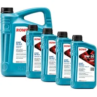 ROWE - 5 + 4x 1 Liter HIGHTEC SYNT RS DLS SAE 5W-30 Motorenöl - PKW Motoröl für Modelle mit Abgasnachbehandlung und Turboaufladung