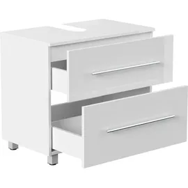 Posseik Unterbau auf Standfüßen Mondial 70 weiß Hochglanz