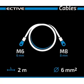 Ective Batteriekabelsatz 6mm2 2m rot/schwarz