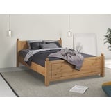 Home Affaire Bett »Mila«, aus massiver Kiefer, inklusive Lattenrost, Breite 180 cm, beige