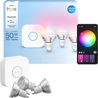 Philips Hue Essential Kit: Bridge + 3 GU10 smarte