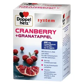 Doppelherz System Cranberry + Granatapfel Kapseln 60 St.