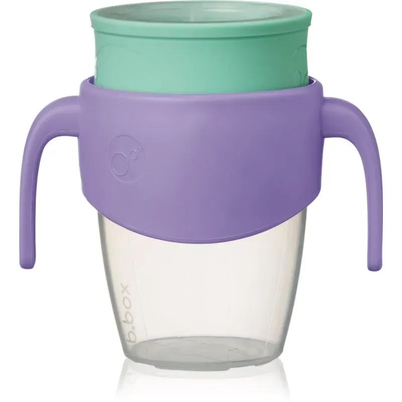b.box 360° Trainer Cup Trainingsbecher mit Griffen Lilac Pop 6m+ 250 ml