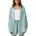 Hemdbluse aus Musselin blau 42