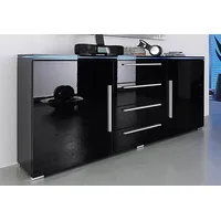Höltkemeyer Sideboard »Line«, Breite 135 cm schwarz