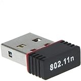 WLAN Mini 150Mbit/s USB 2.0 Stick WiFi Wireless LAN Netzwerkadapter Stick Dongle Chip schwarz