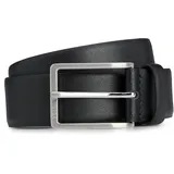 Boss Herren Erman-L Sz35 In Italien gefertigter Ledergürtel mit Logo-Gravur auf der Schließe Schwarz001 95