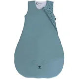 Sterntaler Unisex Funktionsschlafsack 110cm Eisbär Elia - Schlupfsack, Pucksack - Dunkeltürkis