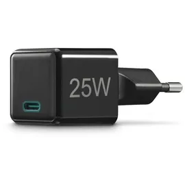 Hama Schnellladegerät Super-Mini-Charger USB-C PD 25 W Schwarz