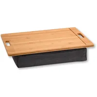 KESPER Knietablett natur Bambus B/H/L: ca. 31x8x45 cm | Grauschwarz, Natur
