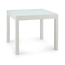 Blumfeldt Pamplona Extension Gartentisch 180 x 83 cm max. Aluminium Glas weiß - Blumfeldt