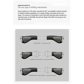 Ergon GP1-L Fahrradgriffe schwarz