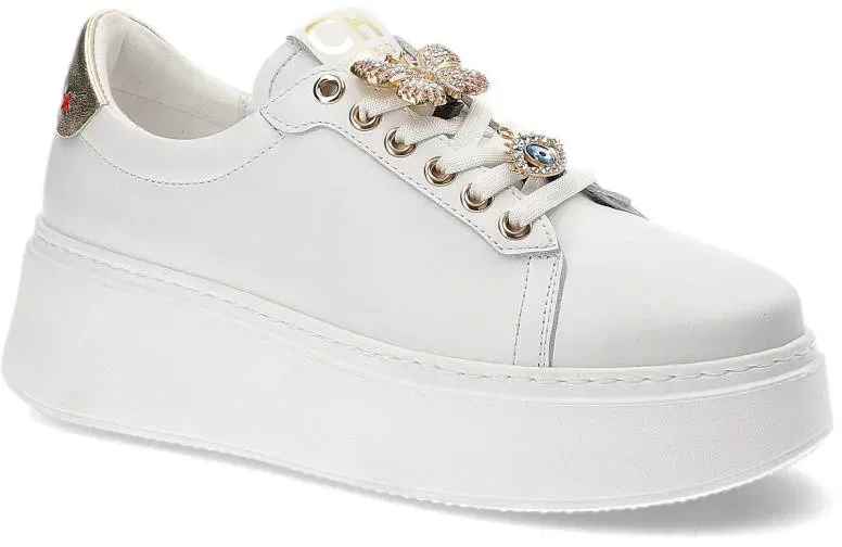Weiße Sneakers Chebello Stylische Damenschuhe, 38