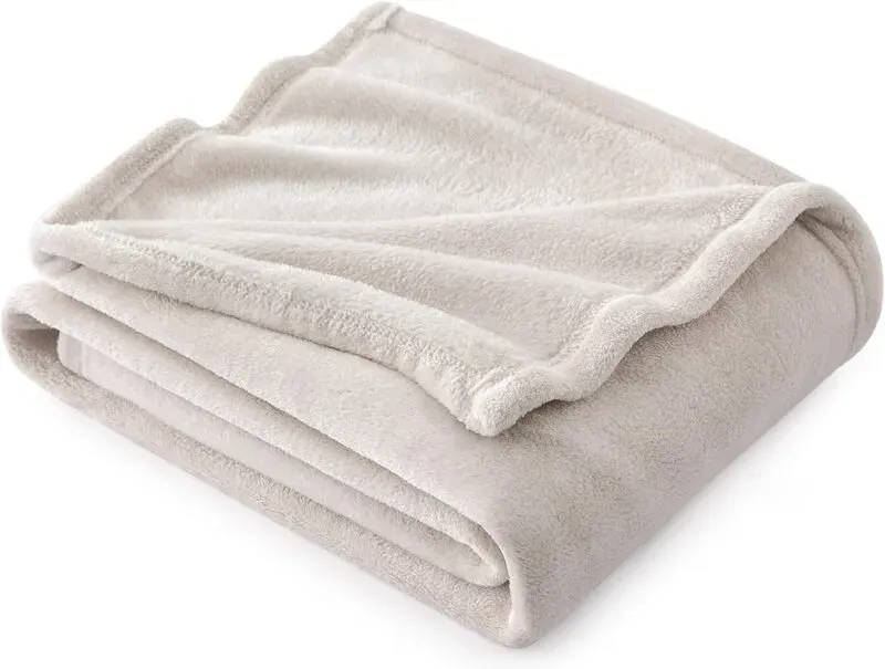 Kuscheldecke Flauschig Decke Fleecedecke - Wohndecke Warm Winter Weich,Geschenke für Frauen, Sofadecke überwurfdecke Kleine, Decke Couch Blanket, Wohn- & Kuscheldecken Kinder 130x150cm, Beige, 90% Polyester