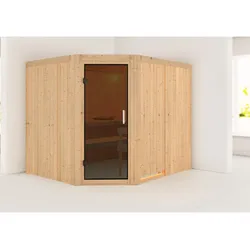 Karibu Sauna "Krimmler" SET naturbelassen ohne Ofen