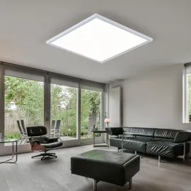 ETC Shop Deckenlampe Einbaupanel modern Büroleuchte Led Einbau Panel, Deckenleuchte weiß Aufbau Deckenpanel, Led 36w 3960lm 4000k, Lxbxh 59,5x59,x5x3 cm, 2er Set