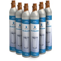 Swan Co2 Zylinder Flasche Sodastream kompatibel 425g E290 Kohlensäure für Wasserspudler wiederaufladbar, bis zu 80 Liter Sprudelwasser neu, 6 St...