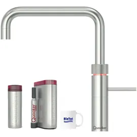 Quooker Fusion Square Voll Edelstahl & PRO3 kochendes Wasser CUBE