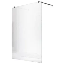 Glaszentrum Hagen 98x200cm Freistehende Dusche 2x Halter Satin