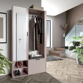 ax living Garderobenschrank Milanoir 100 x 189,4 x 33 cm Beige