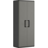 Keter Mehrzweckschrank Keter Kunststoffschrank Piu II 166 x 68 x 39 cm grau