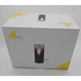 Trio Schreibtischlampe Robin Schwarz matt 1-flammig Metall/Glas E27