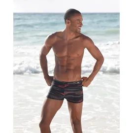 KangaROOS Badehose Boxer-Badehose Schwarz/Grau S