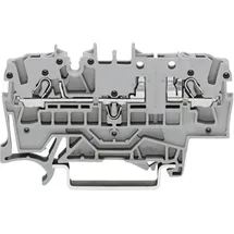 WAGO 2002-1661 Basisklemme 5.20mm Zugfeder Belegung: L Grau