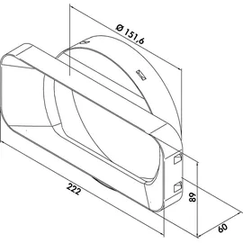 Naber COMPAIR PRIME flow® P-MAS 150 Maueranschlussstutzen 4051020