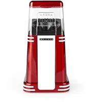 Melissa Popcornmaschine - Popcorn Maschine 1200 W - Popcorn Maker - Mini Popcornmaschine - Heißluft - Rot/Weiß