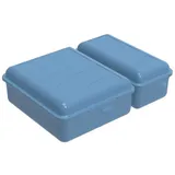 Rotho Lunchbox Funbox 1,05L+0,55L Fun Horizon Blue, Kunststoff