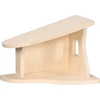 HOLZTIGER Stall, Krippe, montiert