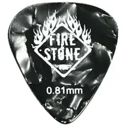 Plektrum Mix Celluloid schwarz 0,81 mm