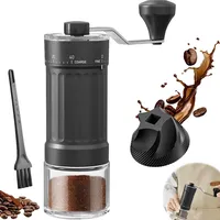 Kaffeemühle Manuell mit 40 Verstellbarer Mahlgrad, 30g Kapazität Manuelle Mini-Kaffeemühle, Hochpräzisen Keramik Kegelmahlwerk, Handkaffeemühle für Espresso, Pour Over, French Press & Moka-Kännchen