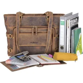 GREENBURRY Vintage Shopper Leder Braun