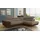 Sofnet Ecksofa Caris mit Schlaffunktion und einstellbare Kopfstützen, Wohnlandschaft Couch, Sofa Braun - Cappu... - Braun/Beige