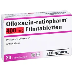 OFLOXACIN-ratiopharm 400 mg Filmtabletten 20 St