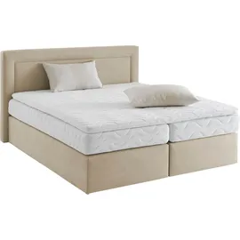 Westfalia Schlafkomfort Boxspringbett 195 x 210 cm Beige