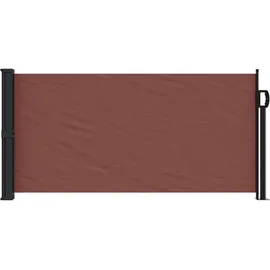 furnicato Seitenmarkise 100 x 300 cm Braun Polyester