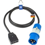 as - Schwabe CEE-Adapterleitung Italien 1,5 m - Camping Adapter Italien - Verlängerung Typ L - CEE-Stecker mit powerlight Spannungsanzeige 230V, 16A, 3-polig, IP44, 360488