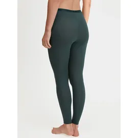 CALIDA Leggings "Natural Comfort", Damen, Gr. M (44/46), N-Gr, deep emerald grün, Single Jersey, Obermaterial: 92% Baumwolle, 8% Elasthan, eng lang, Hosen Leggings, Cotton-Mix, elastisch, pillingarm, Single Jersey Qualität