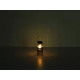 meineWunschleuchte 2er Set LED Solar Laterne Outdoor Gartenbeleuchtung Solarlampe Balkon, Höhe 25cm