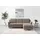 sit&more Ecksofa SIT & MORE "Farö L-Form", grau (taupe), B:234cm H:90cm T:168cm, Sofas, Ecksofa, inklusive Federkern, wahlweise mit Bettfunktion und Bettkasten