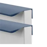 FQFLXY6589 2 Stück Versteckter Türgriff Rechter Winkel Schrankgriffe Möbelgriffe,Unsichtbare Schubladengriff für Küchenschränke,Kleiderschrank,Tür,Schubladen,Aluminiumlegierungsgriff (80mm,Blau)
