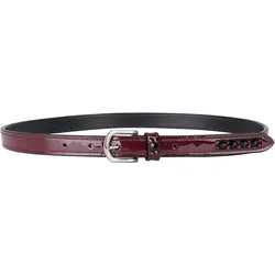 Gürtel QHP ROT|bordeaux|karminrot 65 CM